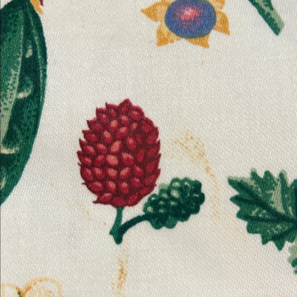 Waverly Valances Panel Vegetables 16”X 77" Vintage Cottage Core Off White - Picture 8 of 9